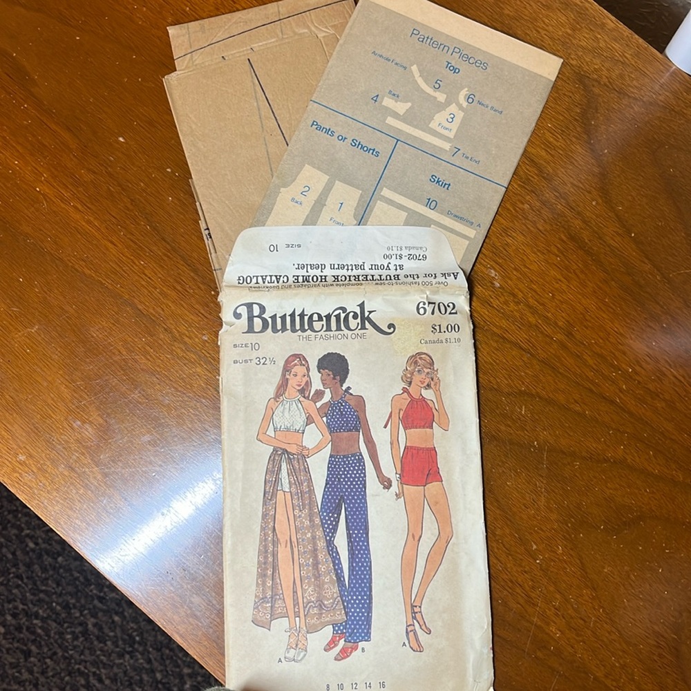 Vintage Butterick #6702 Size 10 UNCUT Pattern - Picture 2 of 11